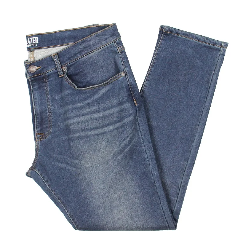 High-Quality Ripped Men's JeansMens Stretch Denim Straight Leg Jeans