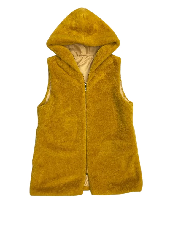 Men's Coats with Slim FitsVEST OTHER by    CLOTHES MENTOR In YELLOW, Size: L