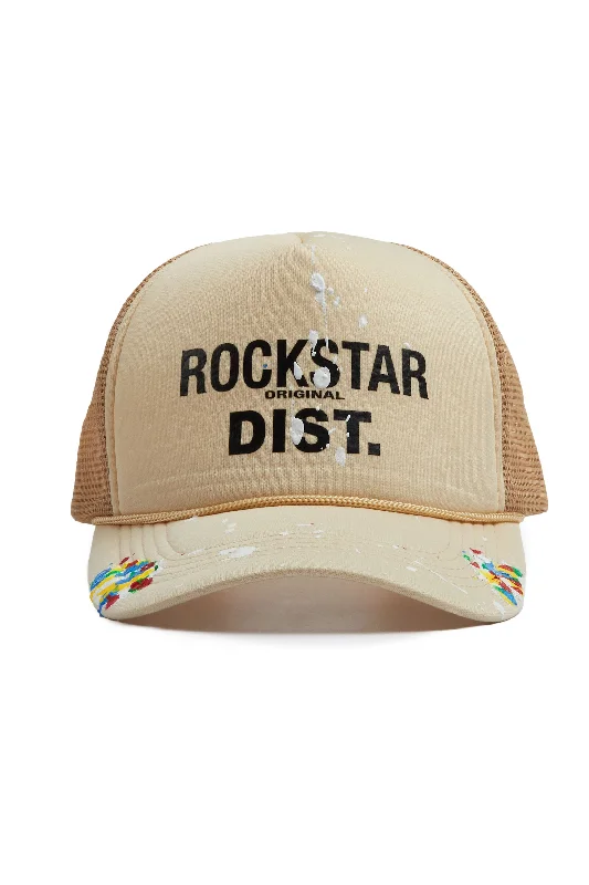 Comfortable Fisherman HatsNeptune Khaki Trucker Hat