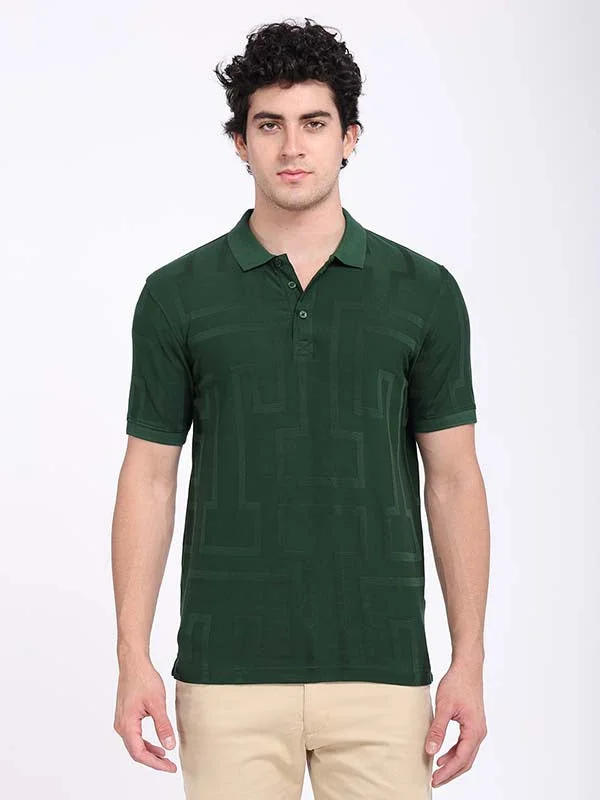 Men's Shirts with Button-Down CollarsMen Striped Polo T-Shirt