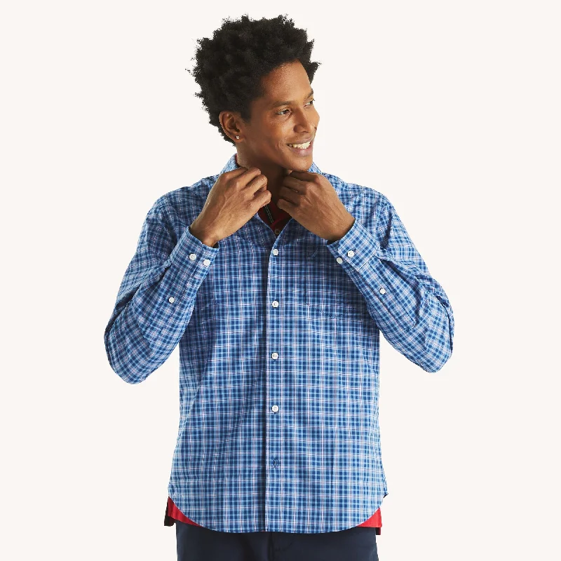 Men's Hawaiian Print Shirts for Luau PartiesNautica Mens Slim Fit Wrinkle-Resistant Plaid Wear To Work Shirt Men's Hawaiian Print Shirts for Luau PartiesNautica Mens Slim Fit Wrinkle-Resistant Plaid Wear To Work Shirt