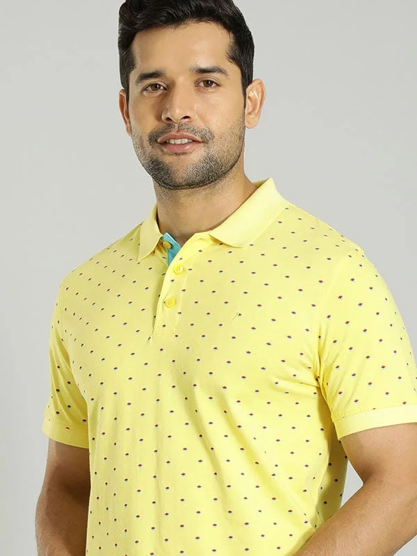 Men's Shirts with Animal PrintsMen Printed Polo T-Shirt