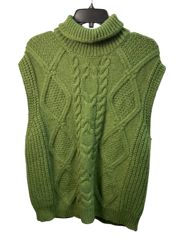 Best Men's Leather CoatsVest Sweater By Anthropologie In Green, Size: S