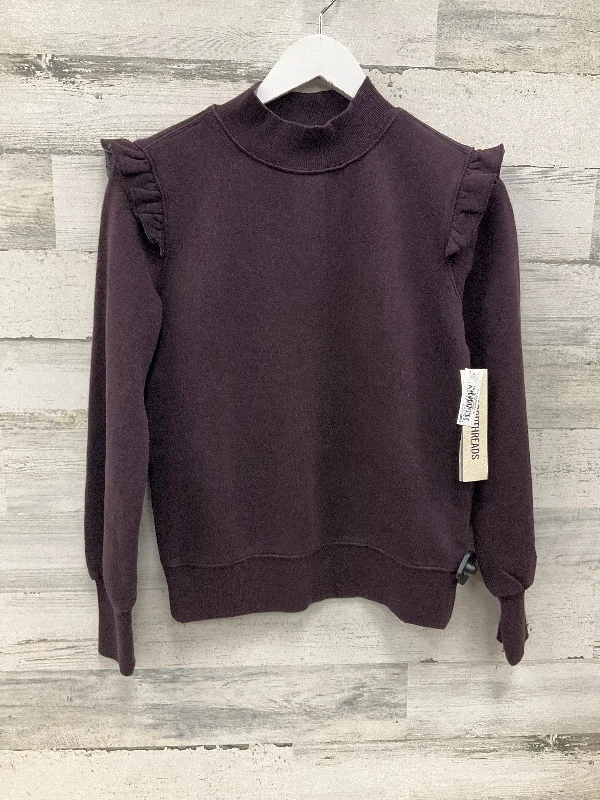Men's Hoodies with EmbroiderySweatshirt Crewneck By Clothes Mentor In Purple, Size: Xs Men's Hoodies with EmbroiderySweatshirt Crewneck By Clothes Mentor In Purple, Size: Xs