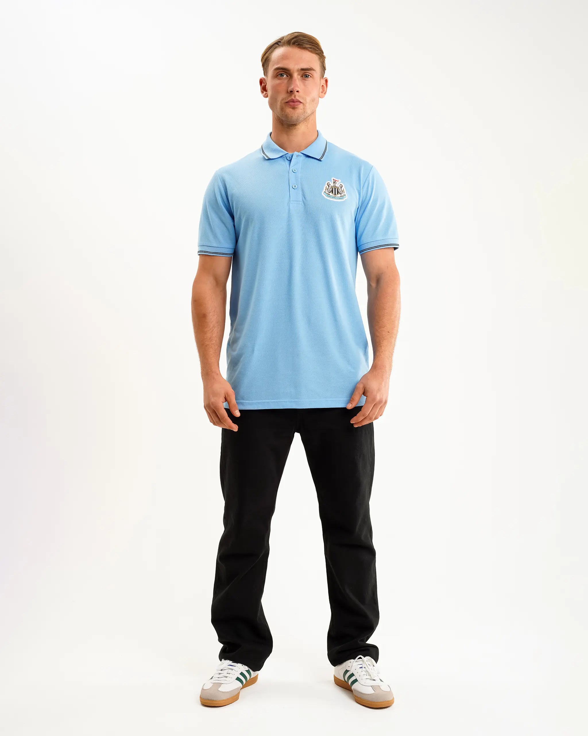 Men's Shirts with Hidden PocketsNewcastle United Men's Blue Terrace Pique Polo Shirt