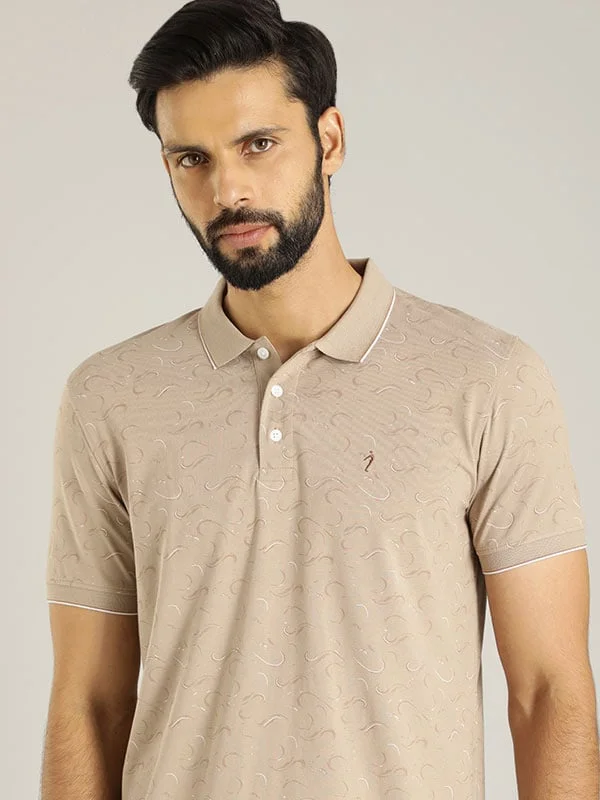 Men's Shirts with Pin CollarsMen Printed Polo T-Shirt