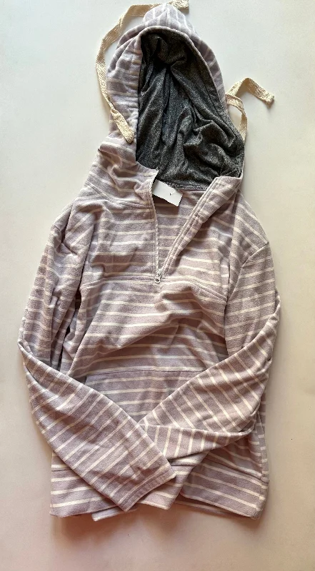 Men's Hoodies for CampingSweatshirt Hoodie By Double In Striped Pattern, Size: Xl