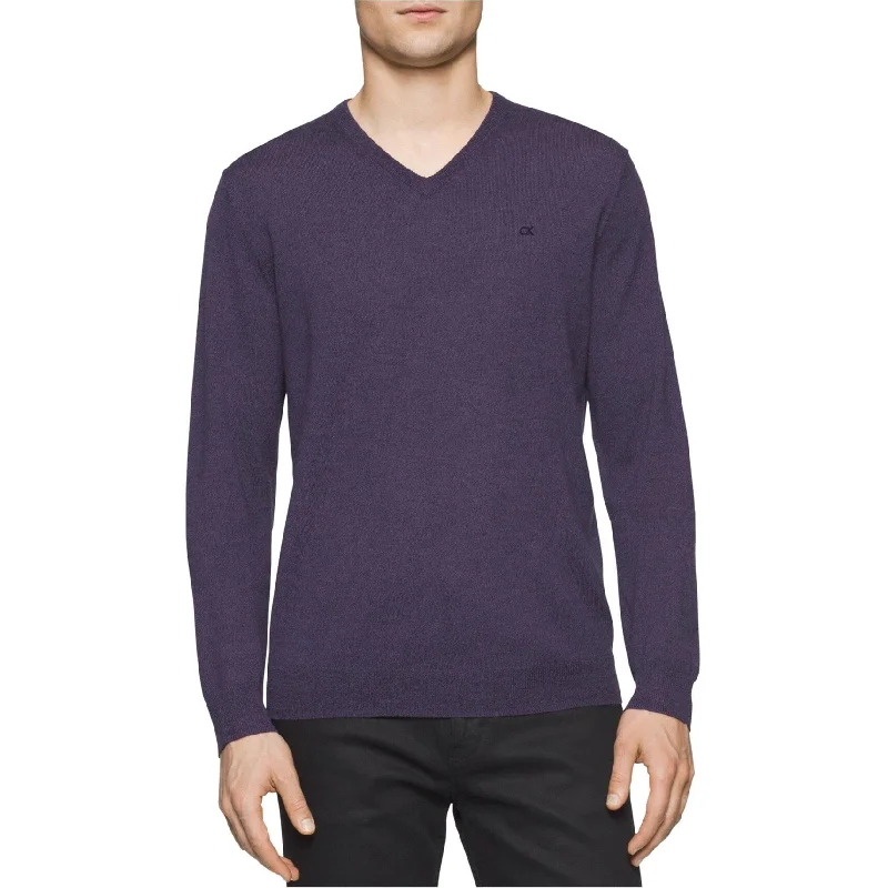 Men's Sweaters with Patchwork DesignsCalvin Klein Mens Knit Pullover Sweater