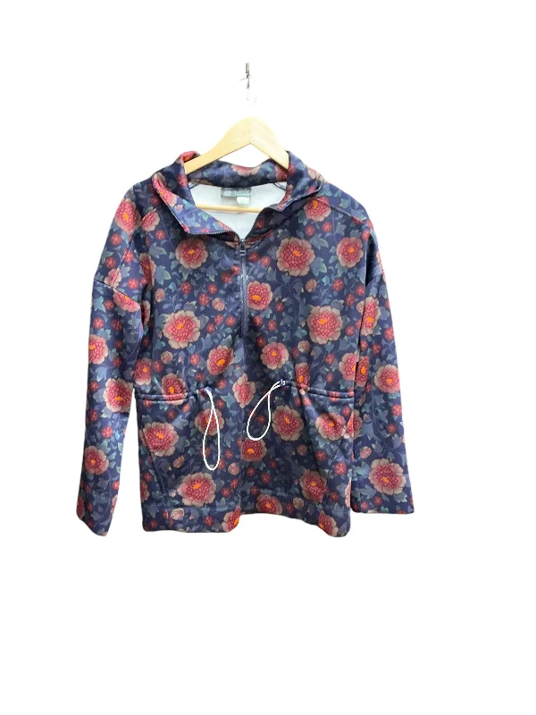 Men's Hoodies with Zippered PocketsSweatshirt Collar By Saturday/sunday In Floral Print, Size: S Men's Hoodies with Zippered PocketsSweatshirt Collar By Saturday/sunday In Floral Print, Size: S