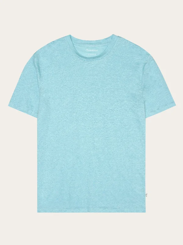 Men's Shirts with Patchwork PatternsLinen t-shirt - Aqua-Esque