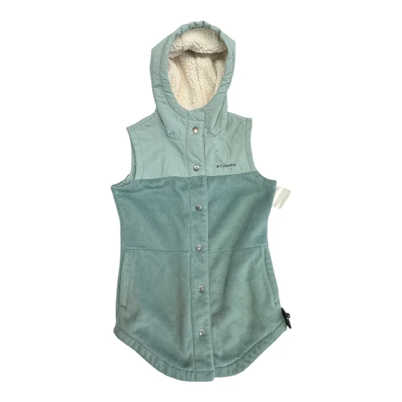 Men's Coats with Synthetic InsulationVest Fleece By Columbia In Green, Size:Xs