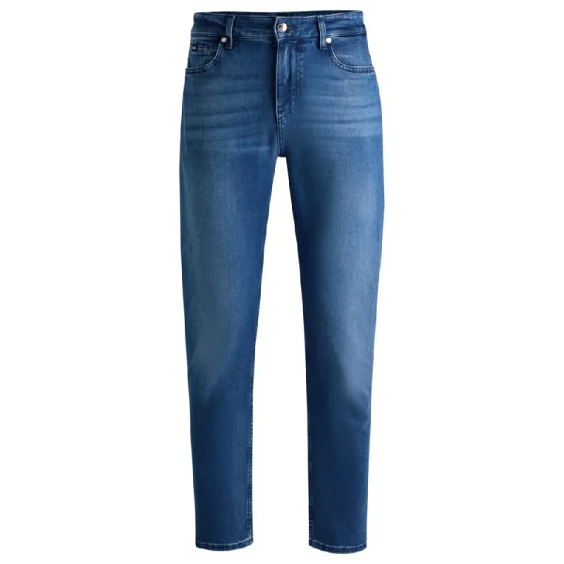 Men's Ripped JeansRegular-fit jeans in blue soft-touch denim