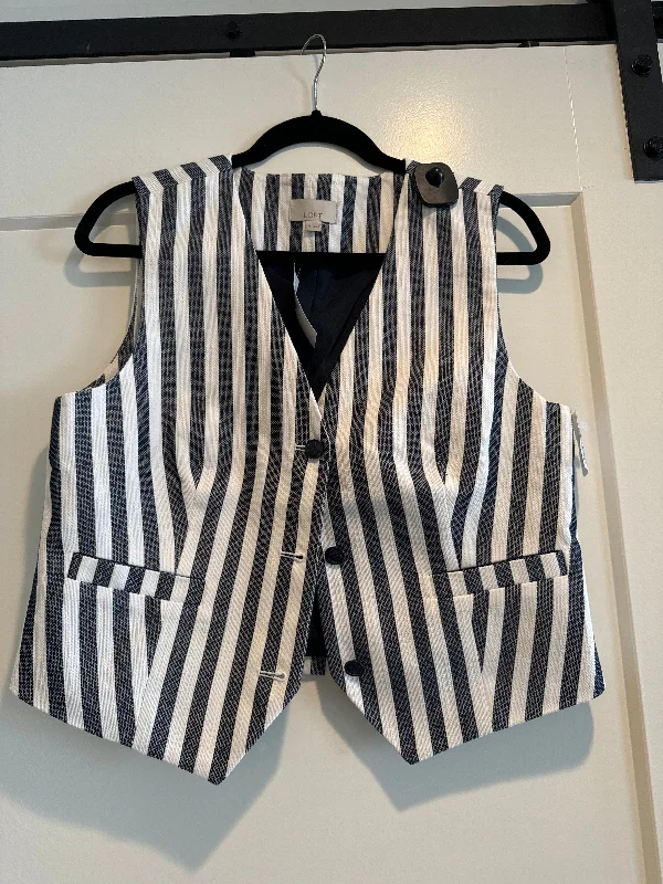 High-Quality Men's Duffle CoatsVest Other By Loft In Blue & White, Size: M