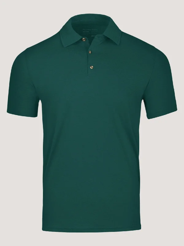 Men's Shirts with Short PlacketsDark Emerald Torrey Polo