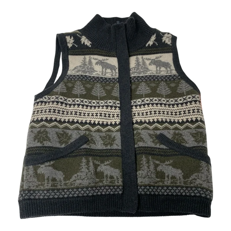 Men's Coats for All SeasonsVest Other By Theory In Green & Grey, Size: L