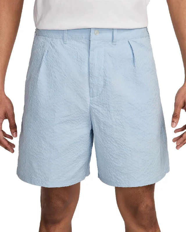 Men's Elastic Waistband ShortsMen's Seersucker Shorts In Armory Blue