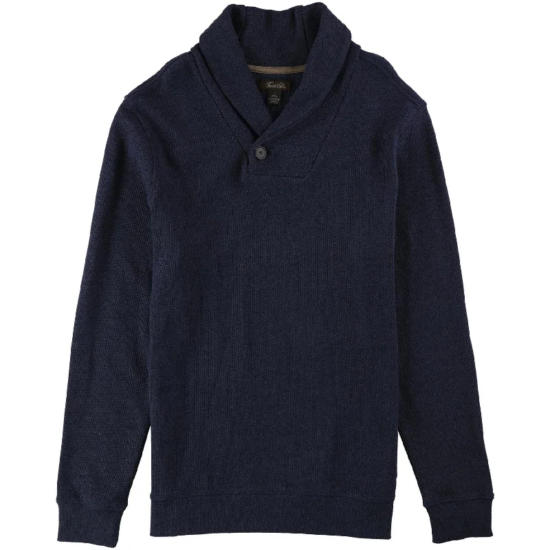 Men's Sweaters with Elastic WaistbandsTasso Elba Mens Textured Shawl Collar Pullover Sweater