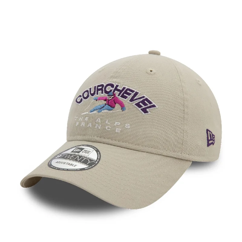 Classic Derby HatsNew Era Washed Courchevel Ski Light Beige 9TWENTY Adjustable Cap