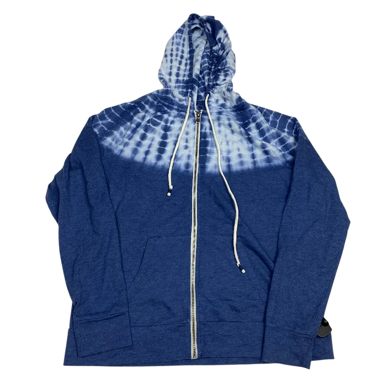 Modern Men's Tech HoodiesSweatshirt Hoodie By Sonoma In Blue, Size: L