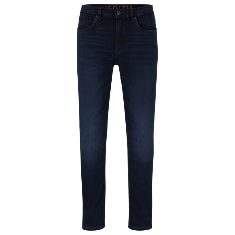 Men's Jeans for a Night OutExtra-slim-fit jeans in blue-black stretch denim