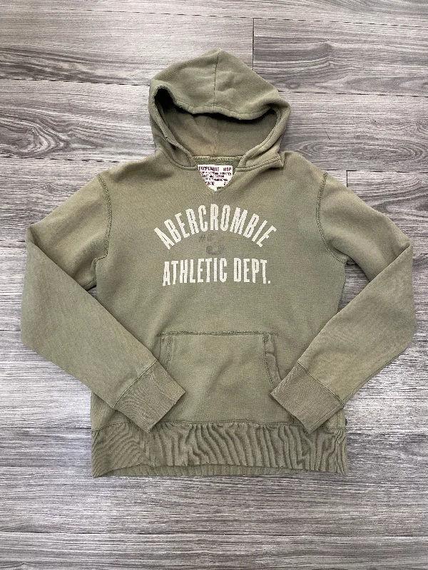 Stylish Men's Designer HoodiesSweatshirt Hoodie By Abercrombie And Fitch In Green, Size: S Stylish Men's Designer HoodiesSweatshirt Hoodie By Abercrombie And Fitch In Green, Size: S