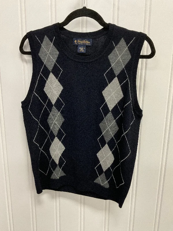 Men's Coats for Winter SportsVest Sweater By Brooks Brothers In Navy, Size:M