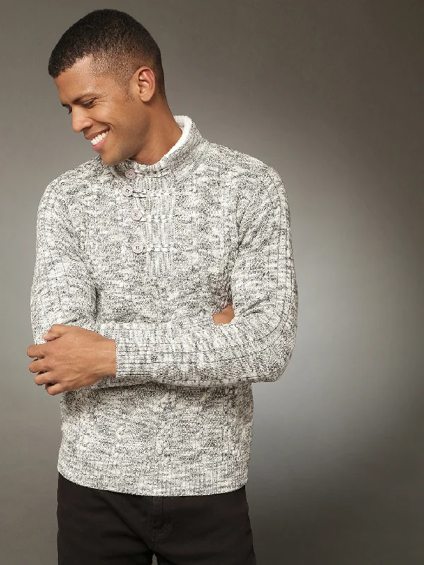 Men's Sweaters with Patchwork DesignsCampus sutra Men's Sweater
