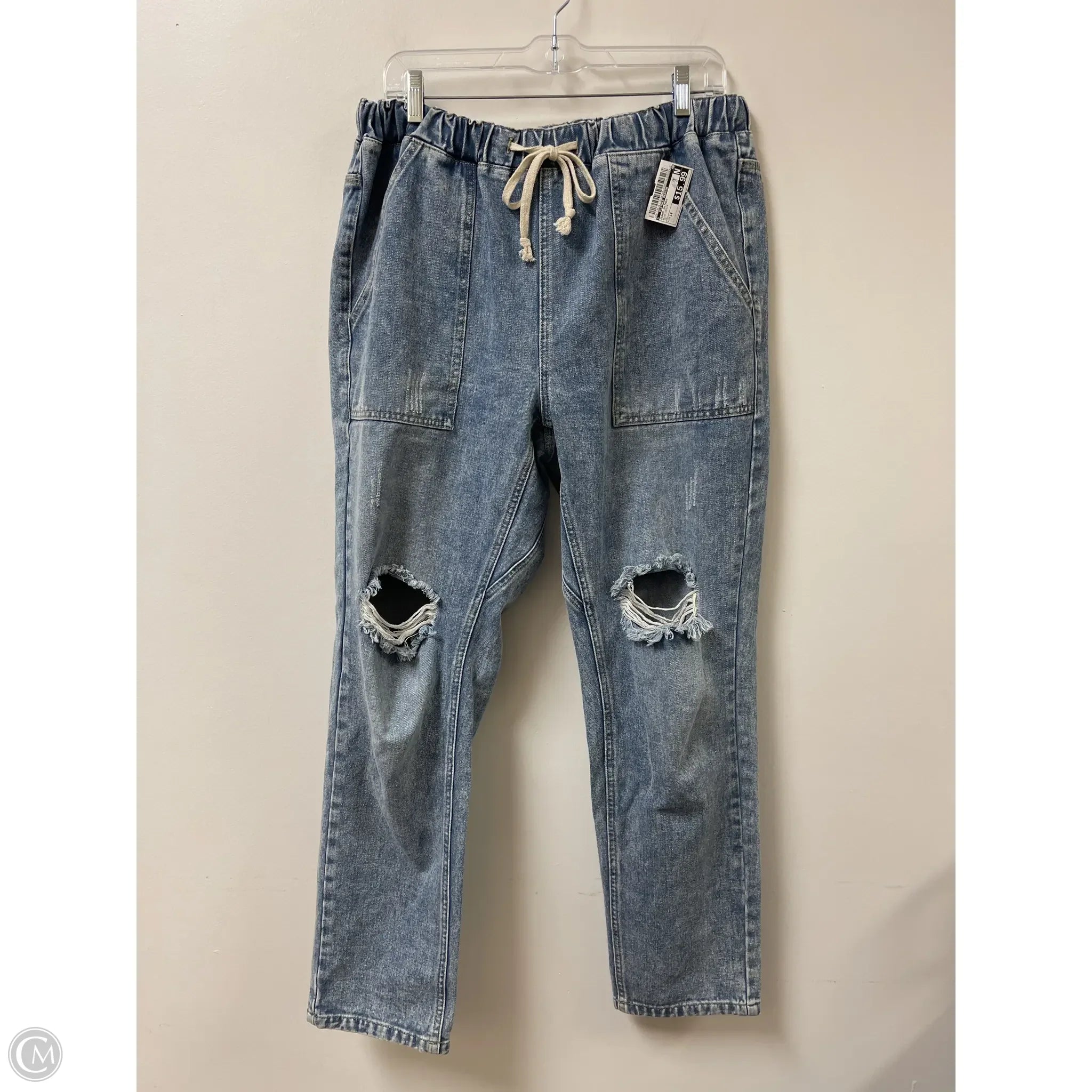 Stylish Men's JeansJeans Skinny By Clothes Mentor In Blue Denim, Size: 14