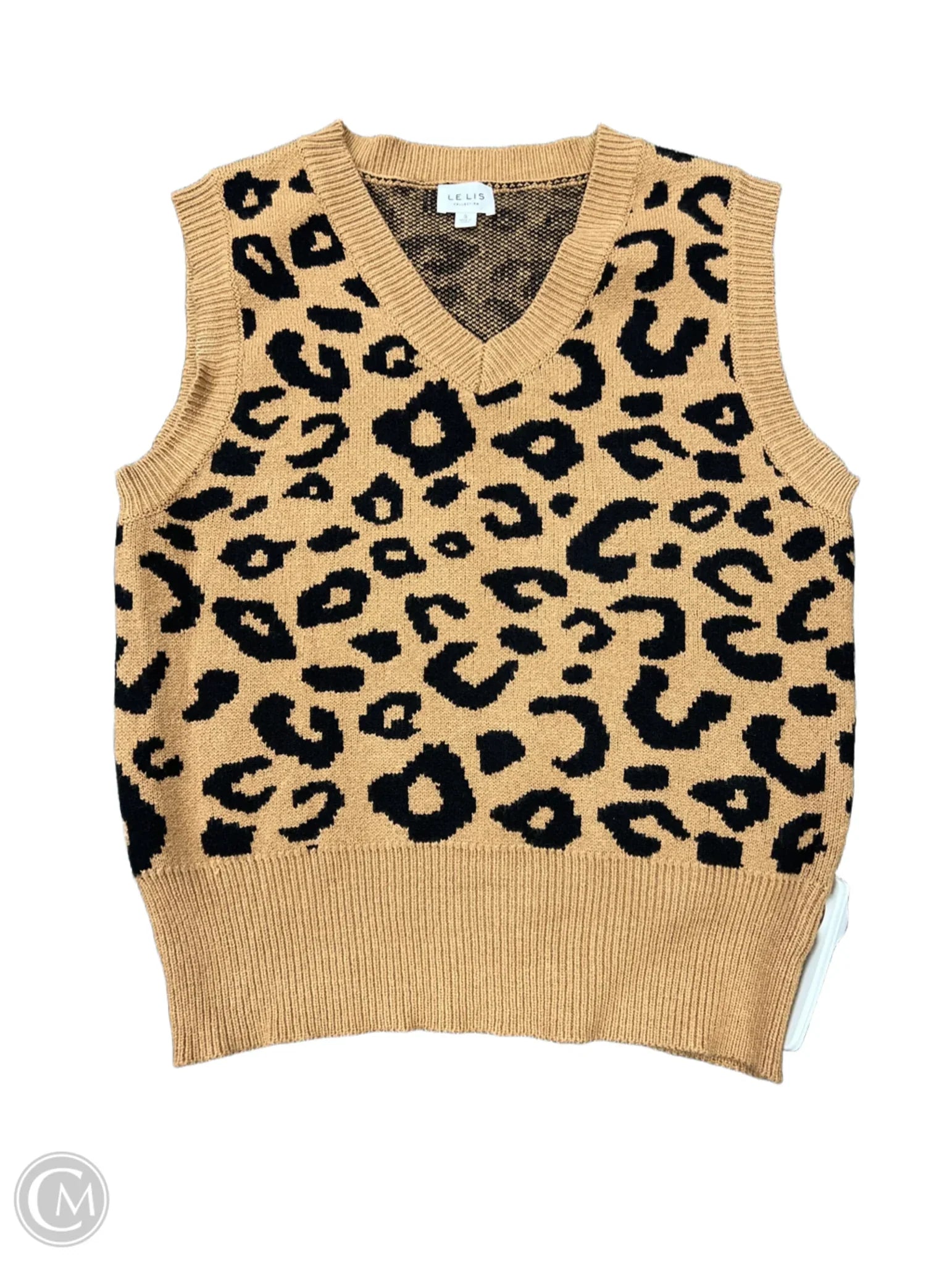 Men's Coats for Skinny MenVest Sweater By Le Lis In Animal Print, Size: S