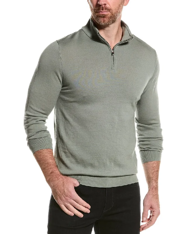 Fashionable Men's Crew-Neck SweatersReiss Blackhall Wool-Blend Funnel Neck Sweater
