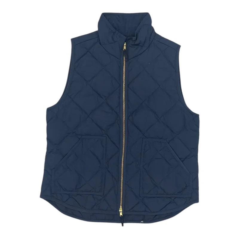 Men's Coats with Flannel LiningVest Puffer & Quilted By J. Crew In Blue, Size:L