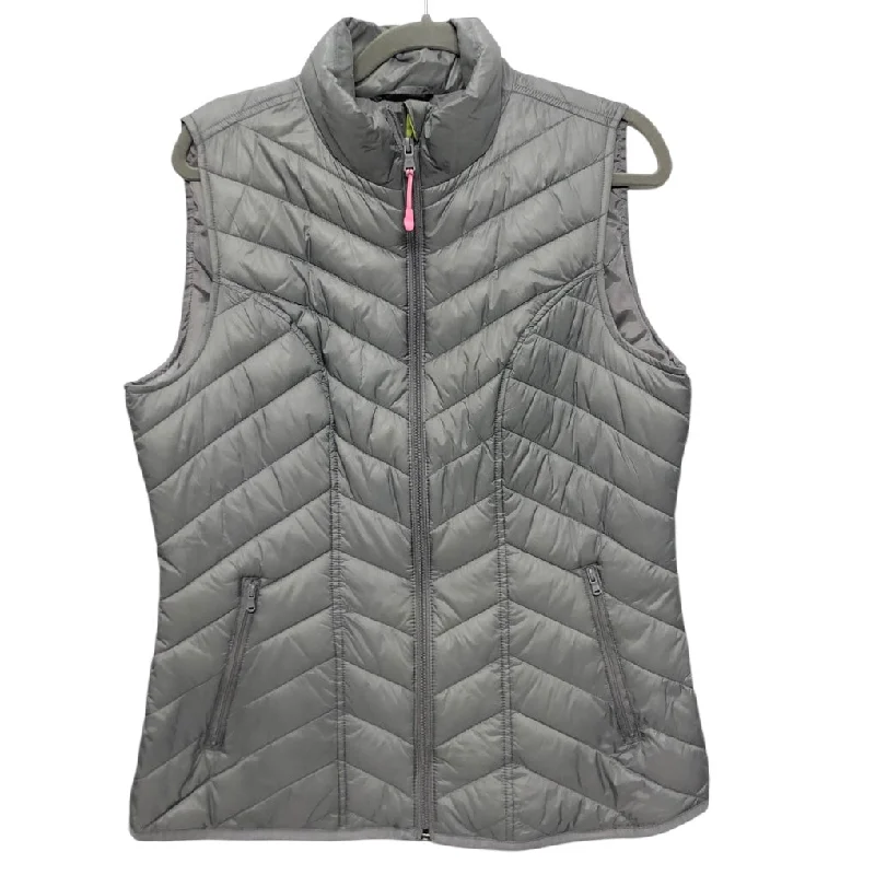 Waterproof Men's ParkasVest Puffer & Quilted By Tek Gear In Grey, Size: L