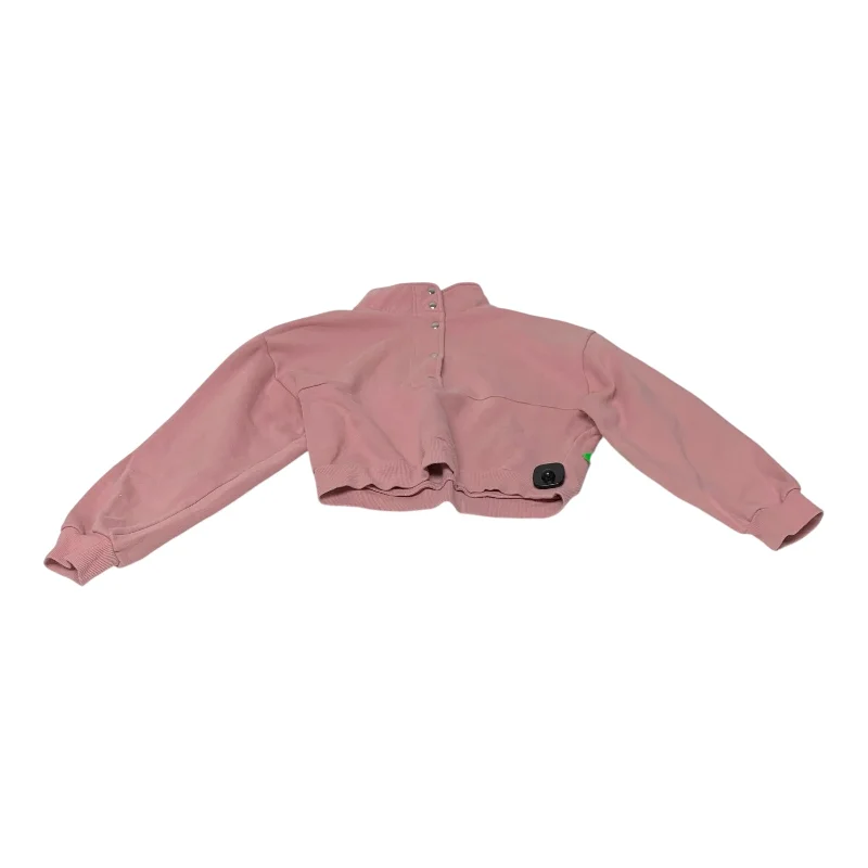 Comfortable Men's Fleece HoodiesSweatshirt Collar By Divided In Pink, Size: Xs