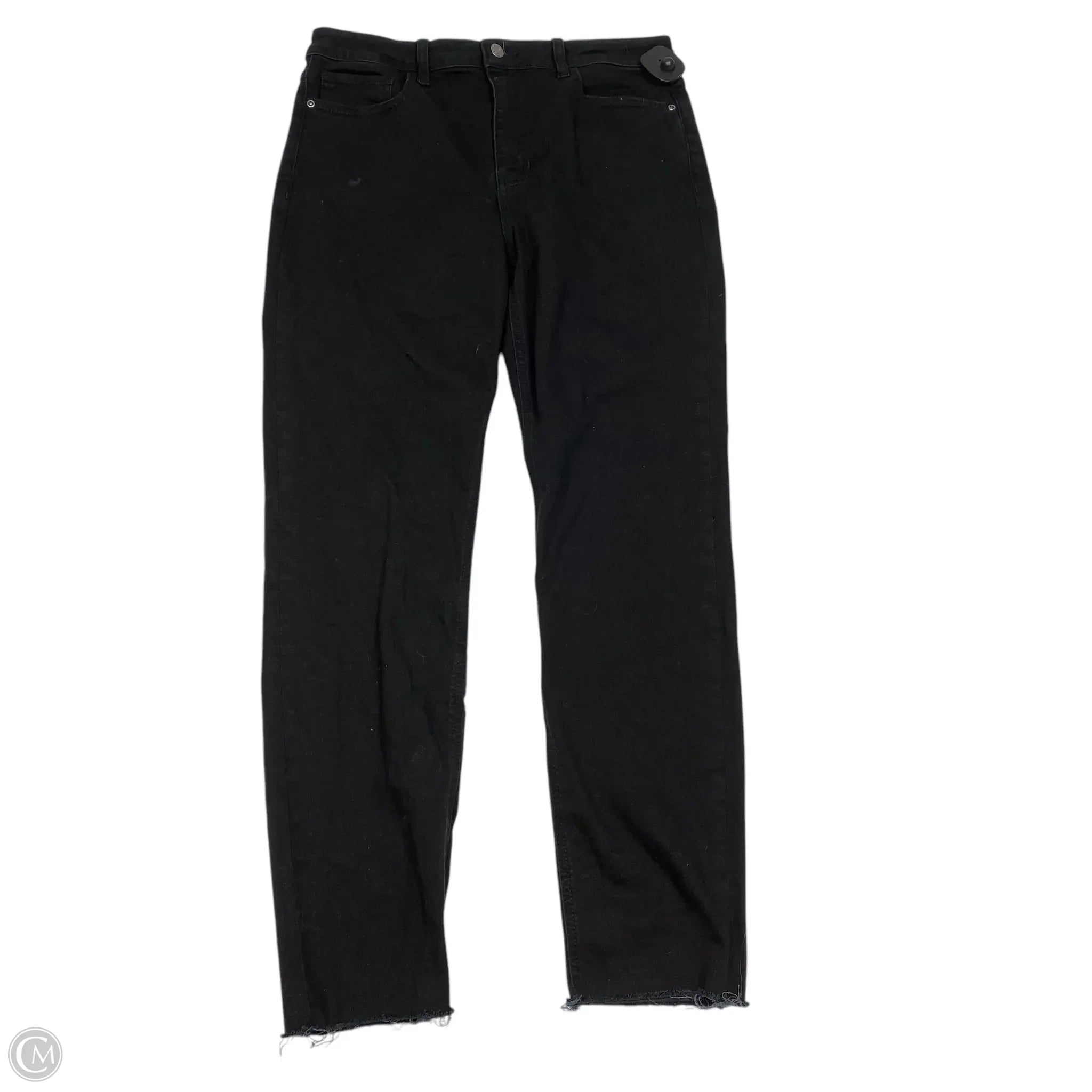 Cool Distressed Men's JeansJeans Skinny By Harper In Black Denim, Size: 10