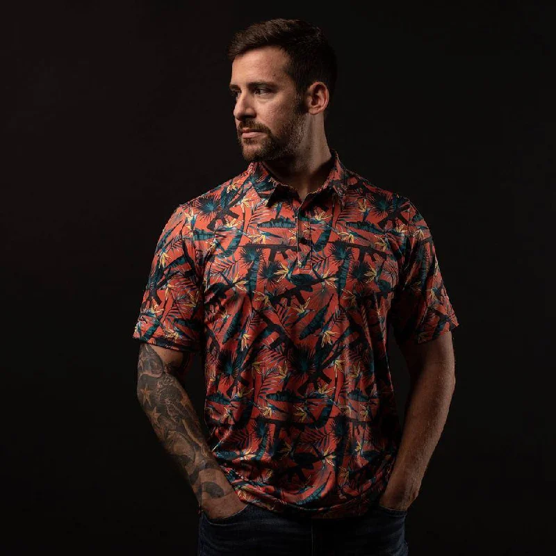 Men's Shirts with Patchwork SleevesMen's Polo - Range Paradise