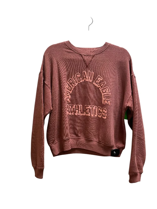 Men's Hoodies for SpringSweatshirt Crewneck By American Eagle In Red, Size: Xs