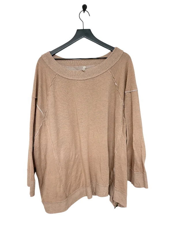 Men's Hoodies with Modern CutsSweatshirt Crewneck By Free People In Orange, Size: M