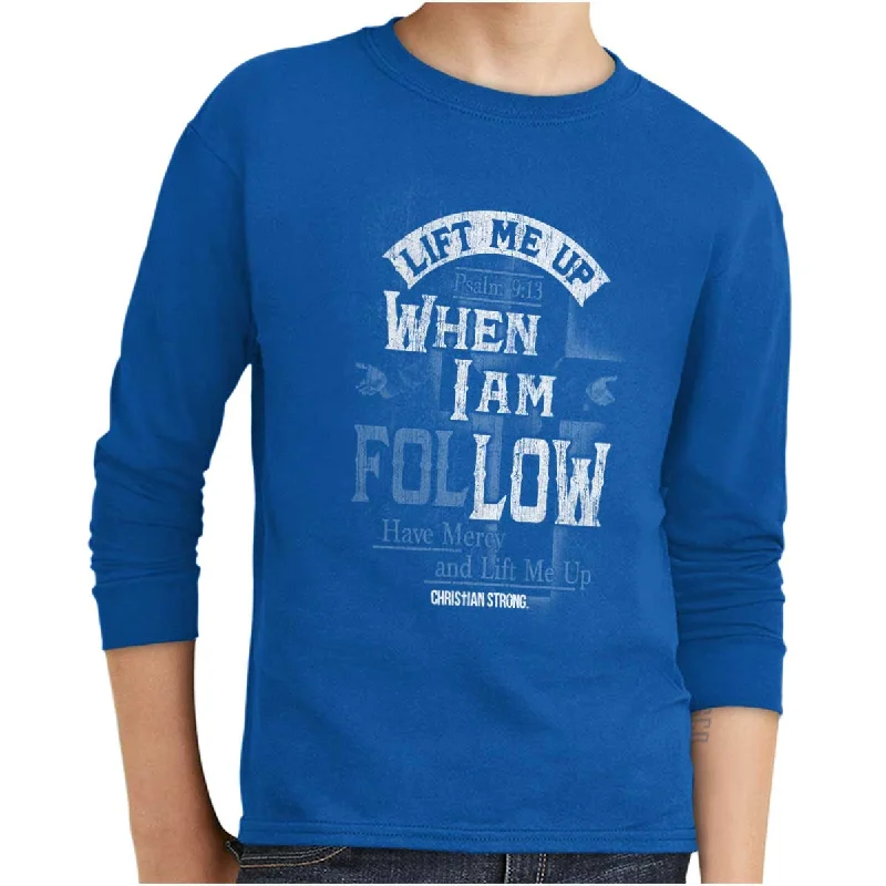 Men's Shirts with UV ProtectionLift Me Up Youth Long Sleeve T-Shirt