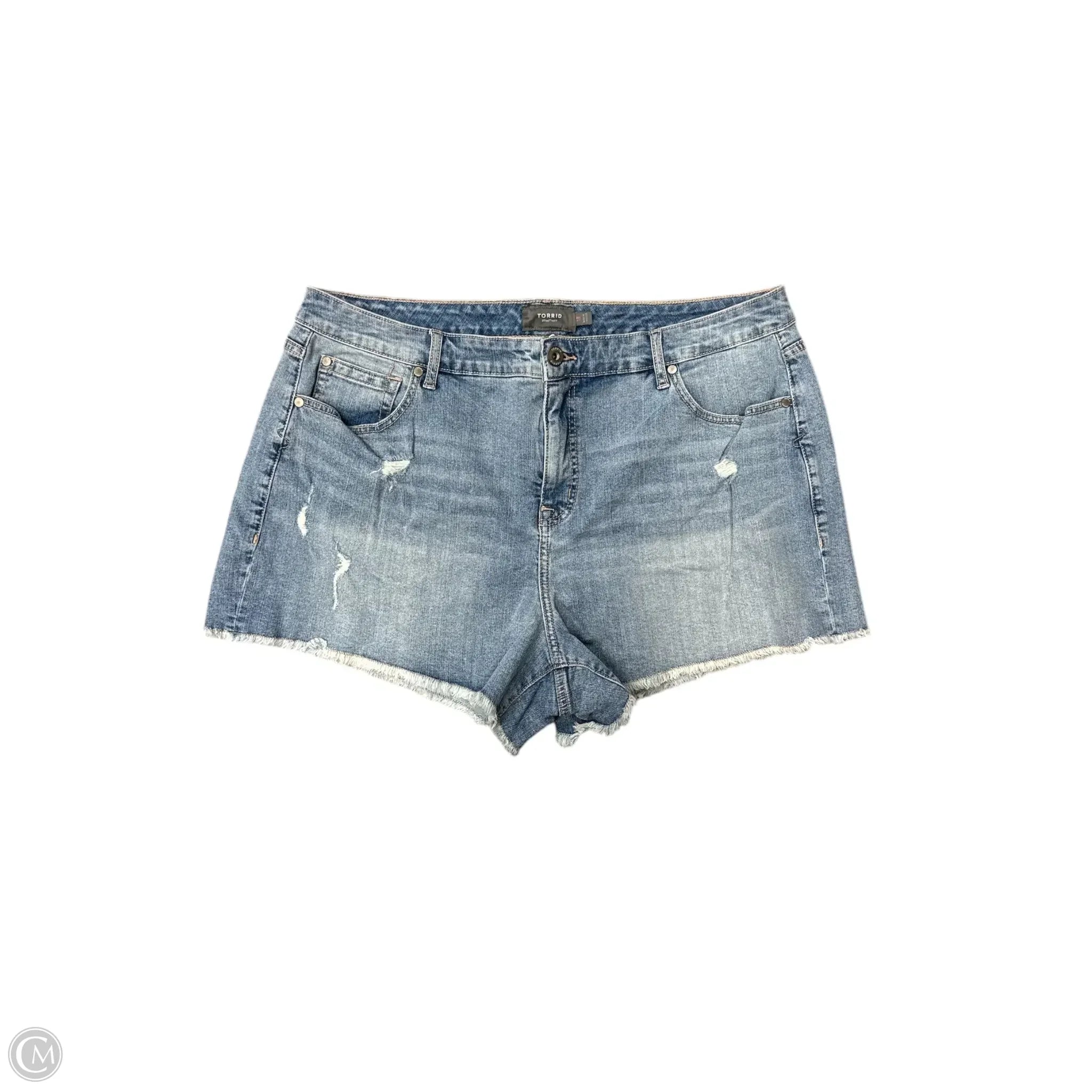 Breathable and Lightweight Men's Summer ShortsShorts By Torrid In Blue Denim, Size: 18 Breathable and Lightweight Men's Summer ShortsShorts By Torrid In Blue Denim, Size: 18