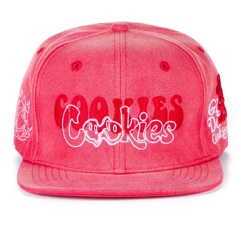 Formal Top HatsFlorist Snapback With Front, Side And Back Panel Embroidery Artwork