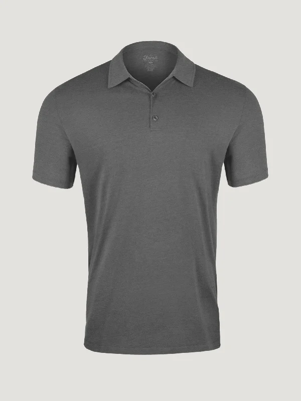 Men's Shirts with Roll-Up SleevesCarbon Grey Torrey Polo FINAL SALE
