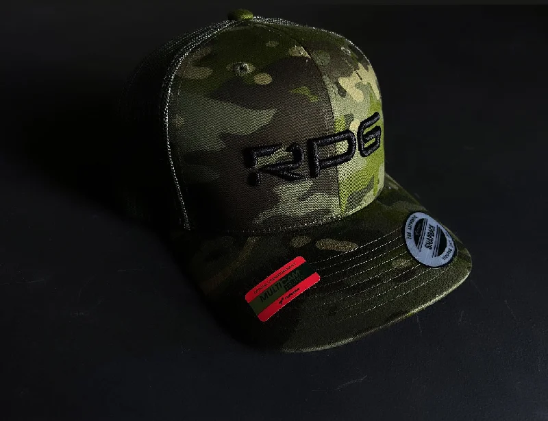 Girls' Straw HatsRPG SIX-PANEL RETRO TRUCKER HAT- MULTICAM® TROPIC/GREEN