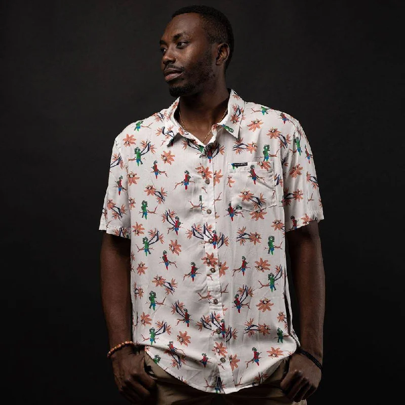 Men's Shirts with Elastic WaistbandsMen's At Ease Button Down - Parrot Trooper