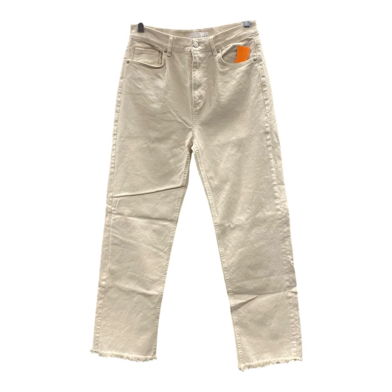 Men's Jeans with Elastic WaistbandsJeans Straight By Loft In Cream, Size:4