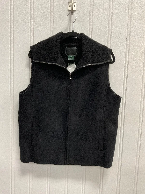 Men's Coats with Hand WarmersVest Faux Fur & Sherpa By Lauren By Ralph Lauren In Black, Size:L Men's Coats with Hand WarmersVest Faux Fur & Sherpa By Lauren By Ralph Lauren In Black, Size:L