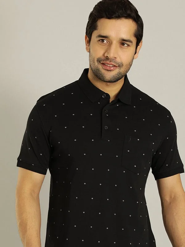 Men's Shirts with Logo EmbossmentsMen Printed Polo T-Shirt