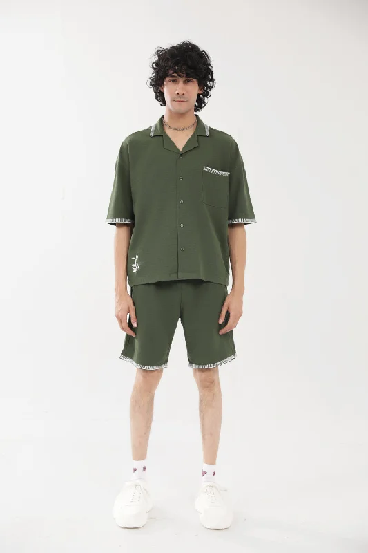 Men's Shirts with Tab CollarsBUTTON DOWN BOXY FIT POLO