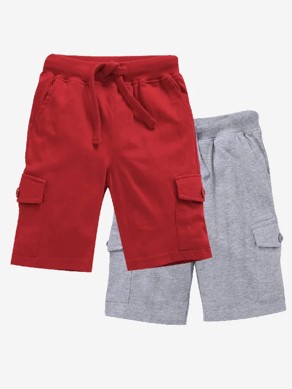 Red & Steel Grey