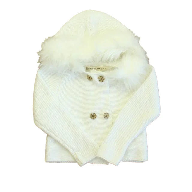 Trendy Men's Oversized SweatersHope & Henry Girls White Cardigan
