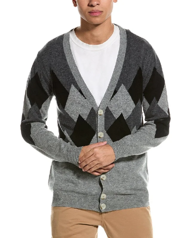 Men's Sweaters with Cable PatternsBrodie Cashmere Wool & Cashmere-Blend Cardigan